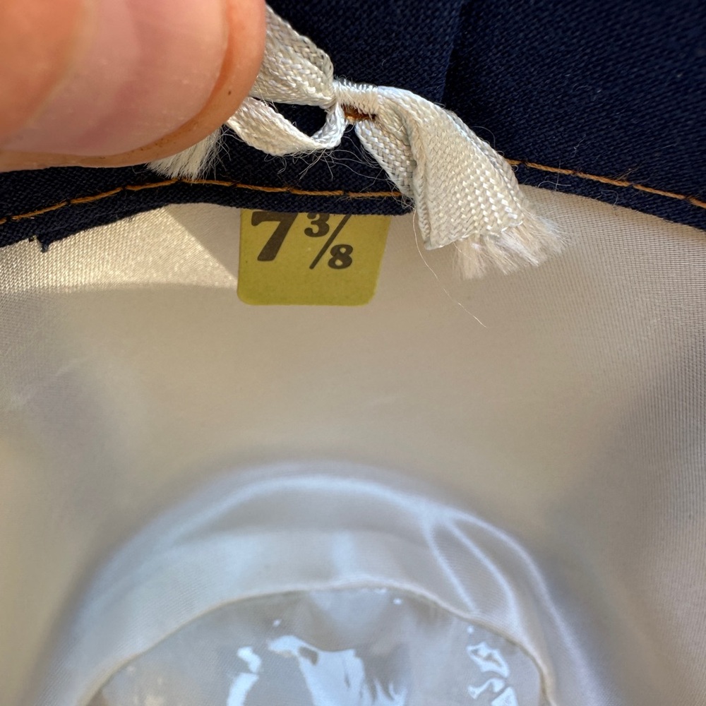 Classic Levi's Blue Denim Wide Brim Hat 7 3/8 - Picture 9 of 9